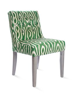 Scaun tapitat cu stofa, cu picioare din lemn Riverside Tufted Green, l51xA63xH85 cm