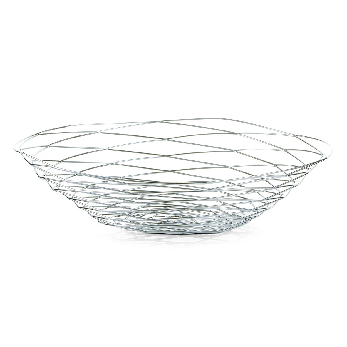 Fructiera Elegant III, Metal Cromat, Ø 39xH9,3 cm