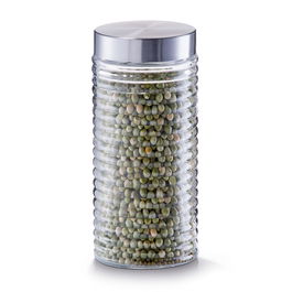 Recipient pentru depozitare Geri, capac inox, Glass 1400 ml, Ø 10,5xH22,5 cm