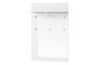 Cuier din pal cu etajera Gabrielle 20 Alb, l79xA30xH119 cm