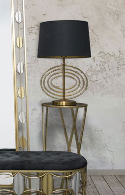 Veioza Glam Fluy Negru / Auriu