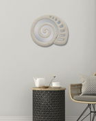Oglinda decorativa din rasina Shell Gri, l32,5xH27,5 cm