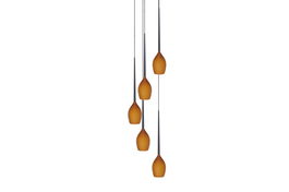Lustra Izza 5 Amber, AZ1231
