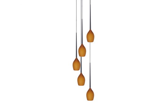 Lustra Izza 5 Amber, AZ1231