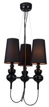 Lustra Baroco 3 Negru, AZ2163
