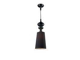 Lustra Baroco 1 Negru, AZ0064