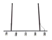 Lustra Biram Negru / Crom, AZ2638