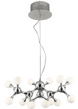 Lustra Neurono 15 Alb / Crom, AZ0107