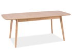 Masa extensibila din MDF, furnir si lemn Felicitas Stejar, L120-150xl75xH75 cm