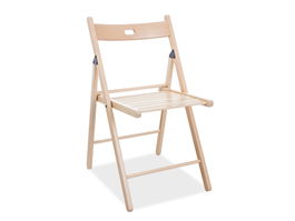 Scaun pliabil din lemn Samit II Natural, l43xA40xH78 cm