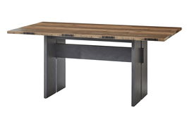 Masa din pal si MDF Chelsea Natural / Grafit, L180xl90xH76 cm