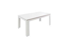 Masa extensibila din pal, Selina Alb / Natur, L160-240xl90xH76 cm