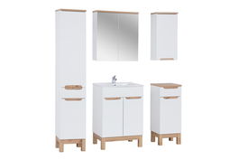 Set Mobilier pentru baie, 6 piese, Bali White