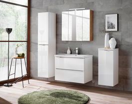 Set Mobilier pentru baie, 5 piese, Capri White XL