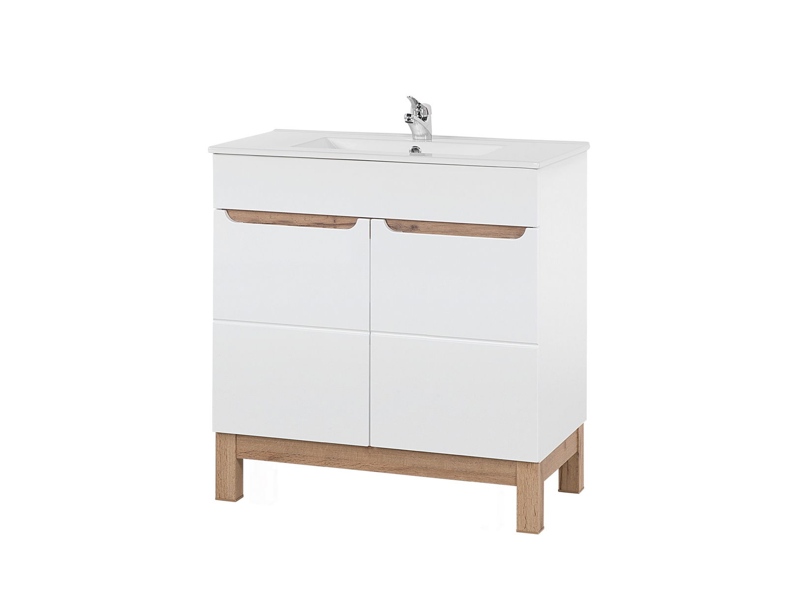 Set masca si lavoar 80 cm / 81 cm, Bali White