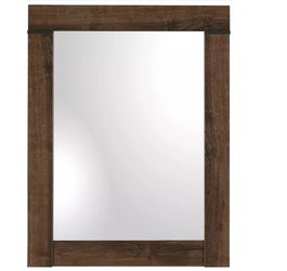 Oglinda decorativa din pal Blake Stejar, l64xH82 cm