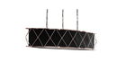 Lustra Diamond Negru / Auriu, L95xl29xH155 cm