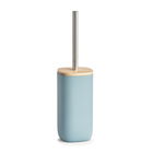 Perie de toaleta cu suport din polirasina, Ash Wood Albastru, L10xl10xH37,5 cm
