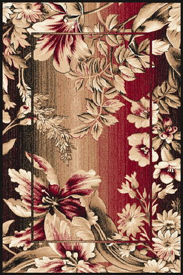 Covor din PP Datura O Dark Red, Wilton