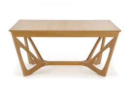 Masa extensibila din MDF si lemn Wency Stejar, L160-240xl100xH77 cm