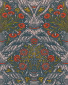 Set 3 role Tapet Imprimat Digital Floral Ornament Scarlet