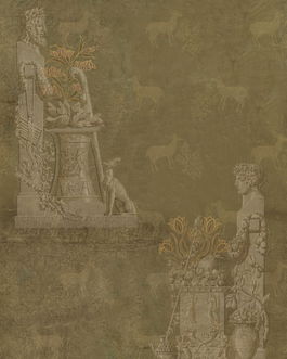 Set 3 role Tapet Imprimat Digital Sculptural Moss