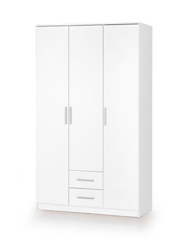 Dulap din pal cu 3 usi si 2 sertare Liamis S-3 Alb, l120xA52xH205 cm