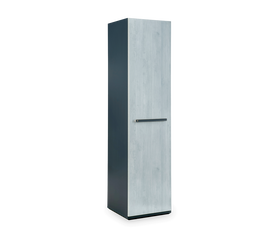 Dulap din pal cu 1 usa pentru tineret, baieti 12-24 ani, Trio Blue, l50xA54xH203 cm