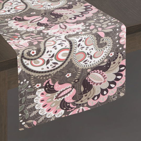 Traversa masa Alvina Velvet Multicolor, 35 x 140 cm