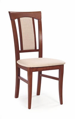 Scaun din lemn de fag, tapitat cu stofa Korinne Cires Antic, l46xA57xH96 cm