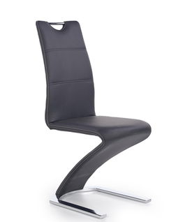 Scaun tapitat cu piele ecologica, Kai-291 Negru, l45xA63xH101 cm