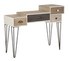 Consola din lemn, cu 4 sertare Raw Multicolor, l106xA44xH85 cm