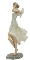Decoratiune din rasina Donna Fashion C Natural, l12,5xA7xH25,5 cm