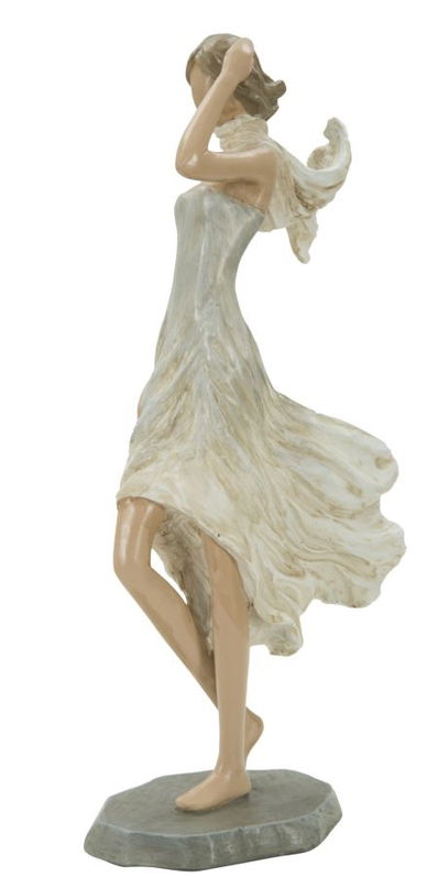 Decoratiune din rasina Donna Fashion C Natural, l12,5xA7xH25,5 cm