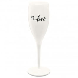Pahar pentru sampanie Unbreakable Superglas Alb, Love, 100 ml