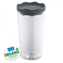 Recipient pentru depozitare cu capac, 100% Reciclabil, Prince L Organic Gri Inchis, 1L