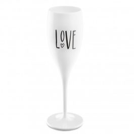 Pahar pentru sampanie Unbreakable Superglas Alb, Love No.1, 100 ml