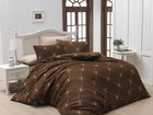 Lenjerie de pat din bumbac Ranforce, Beverly Hills Polo Club BHPC 006 Maro / Crem, 200 x 220 cm