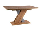 Masa extensibila din pal Erix Stejar Wotan / Gri, L140-180xl85xH76 cm