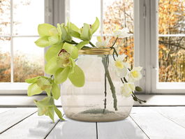 Vaza decorativa din sticla reciclata Roto Round Medium Fumuriu, Ø21xH20 cm