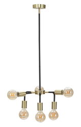 Lustra din metal Darky Glam Negru / Auriu