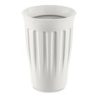 Pahar cu capac, din termoplastic Click To - Go Alb / Gri, 350 ml, Ø9,3xH13,6 cm