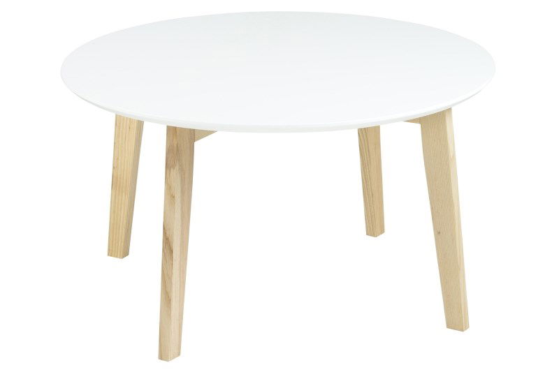 Masuta de cafea Molina White/Ash, Ø80xh45 cm