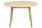 Masa rotunda din furnir si lemn Nagano Dining Light Oak, Ø120xh75 cm