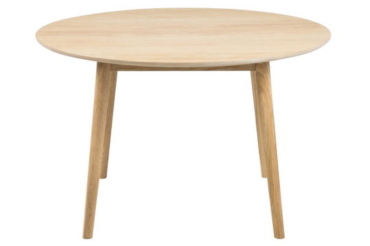 Masa rotunda din furnir si lemn Nagano Dining Light Oak, Ø120xh75 cm