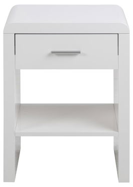 Noptiera din MDF, cu 1 sertar Supernova Alb, l45xA35xH59 cm