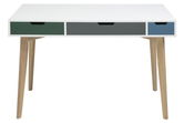Masa de birou din MDF si lemn Tess, L120xl60xh76 cm