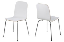Set 4 scaune metalice Bjoorn White