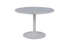 Masa rotunda din marmura si metal Tarifa Alb, Ø110xH75 cm