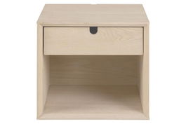 Noptiera din furnir, cu 1 sertar Century Stejar Deschis, l37xA32xH33 cm